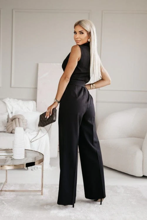 Combinaison Élégante Noir et Blanc pour Femmes – Image 3
