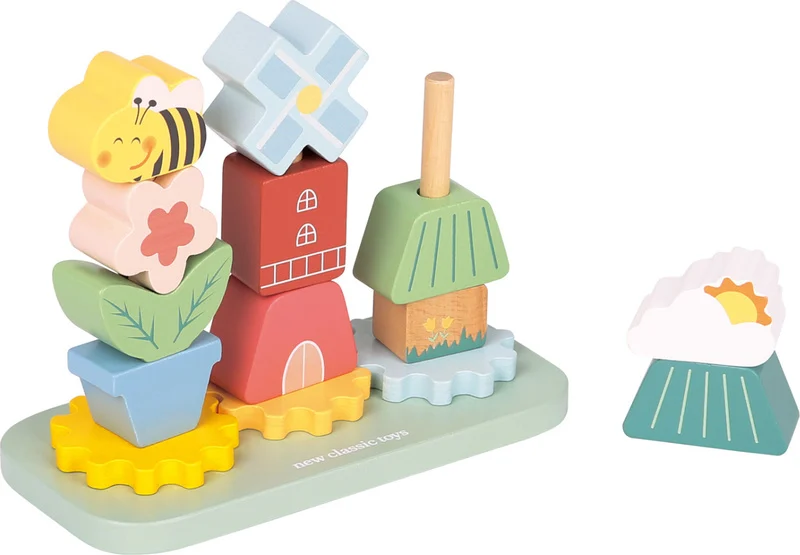 Jouet empilement/rotation bois FSC – New Classic Toys – Image 2
