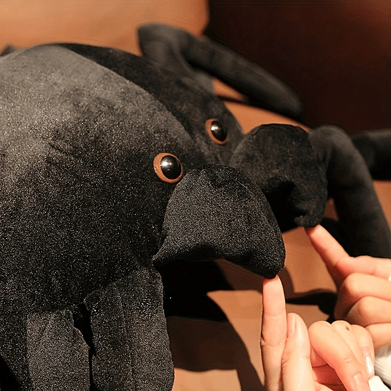 Peluche araignée noire – Décoration thématique pour maison ou événements – Image 5
