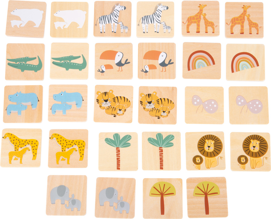 Jeu de mémo Safari Small Foot Legler – Image 3