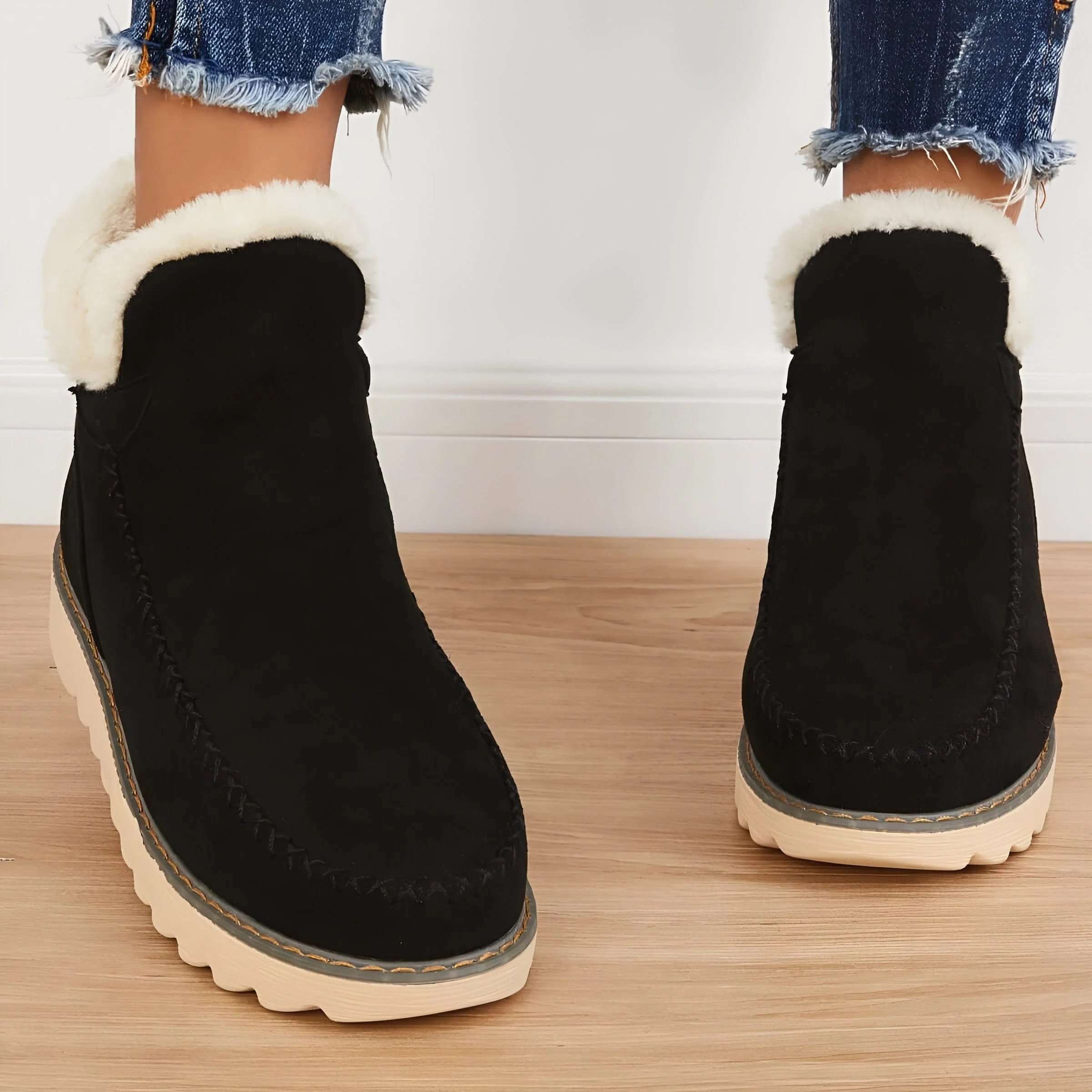 Bottes de neige orthopédiques confortables pour femmes